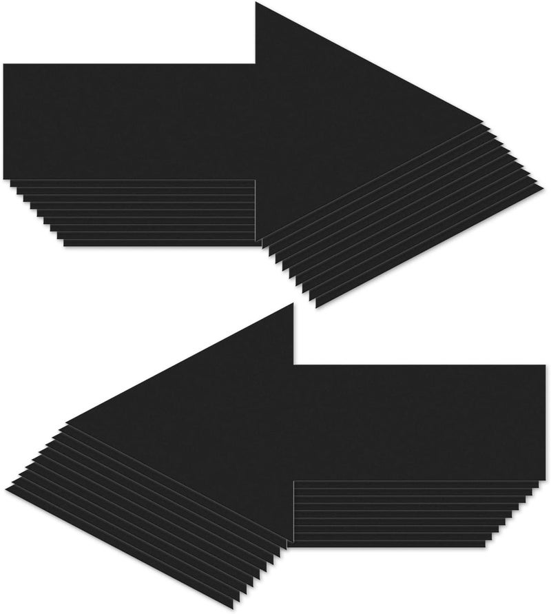 EVQ Arrow Floor Sticker Black 10"×5" Directional Floor Decal Self-Adhesive Removable Waterproof Arrow Vinyl Sign 20 PCS - Image 1